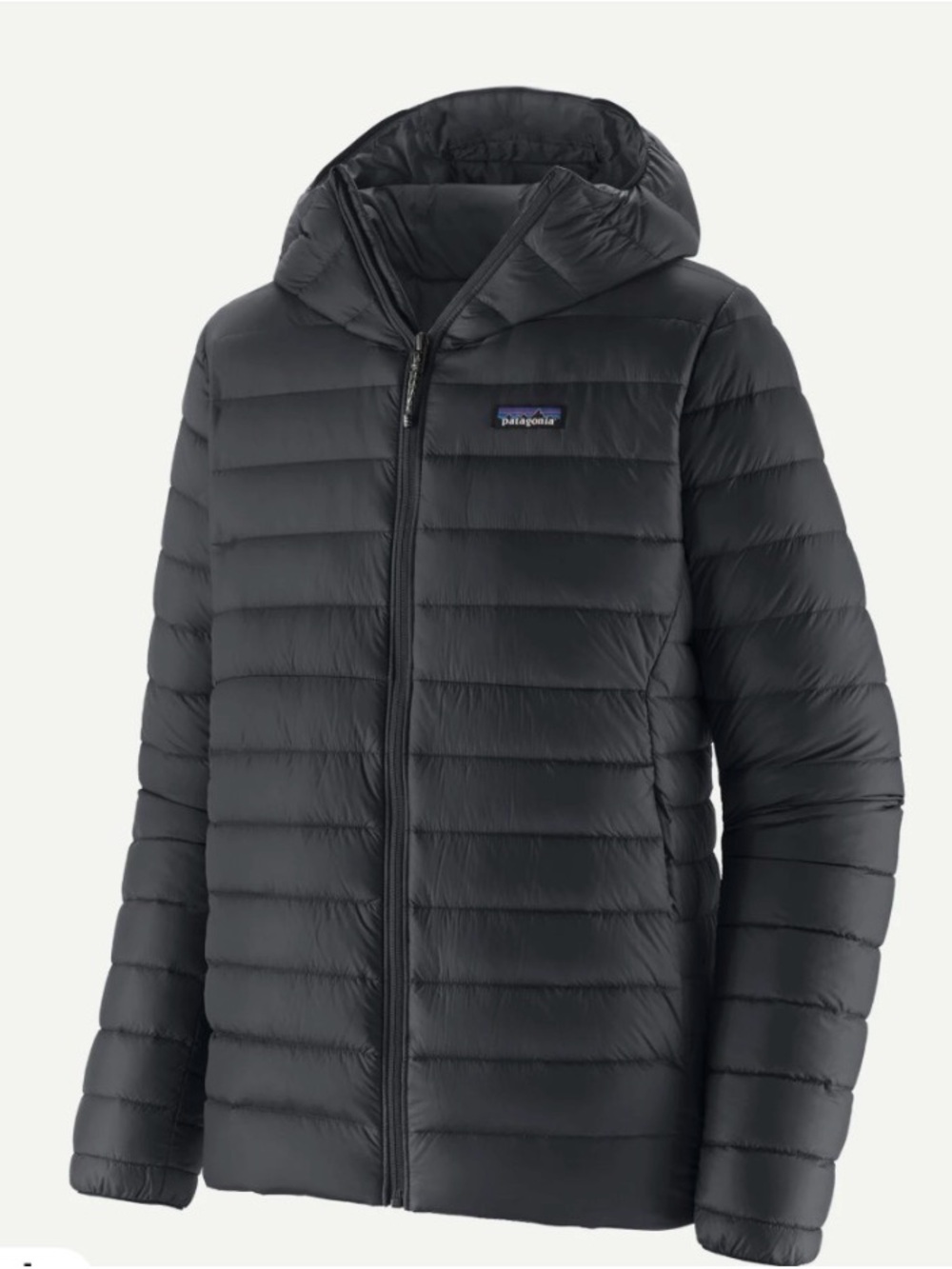 Patagonia Black Quilted Hooded Puffer Jacket